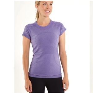 Lululemon Run: Swiftly Tech Short Sleeve Persian Purple size 10 like New
